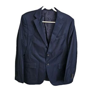 Suit Supply Blazer Mens 42 Blue Lazio Single Breasted Vitale Barberis Wool Slim
